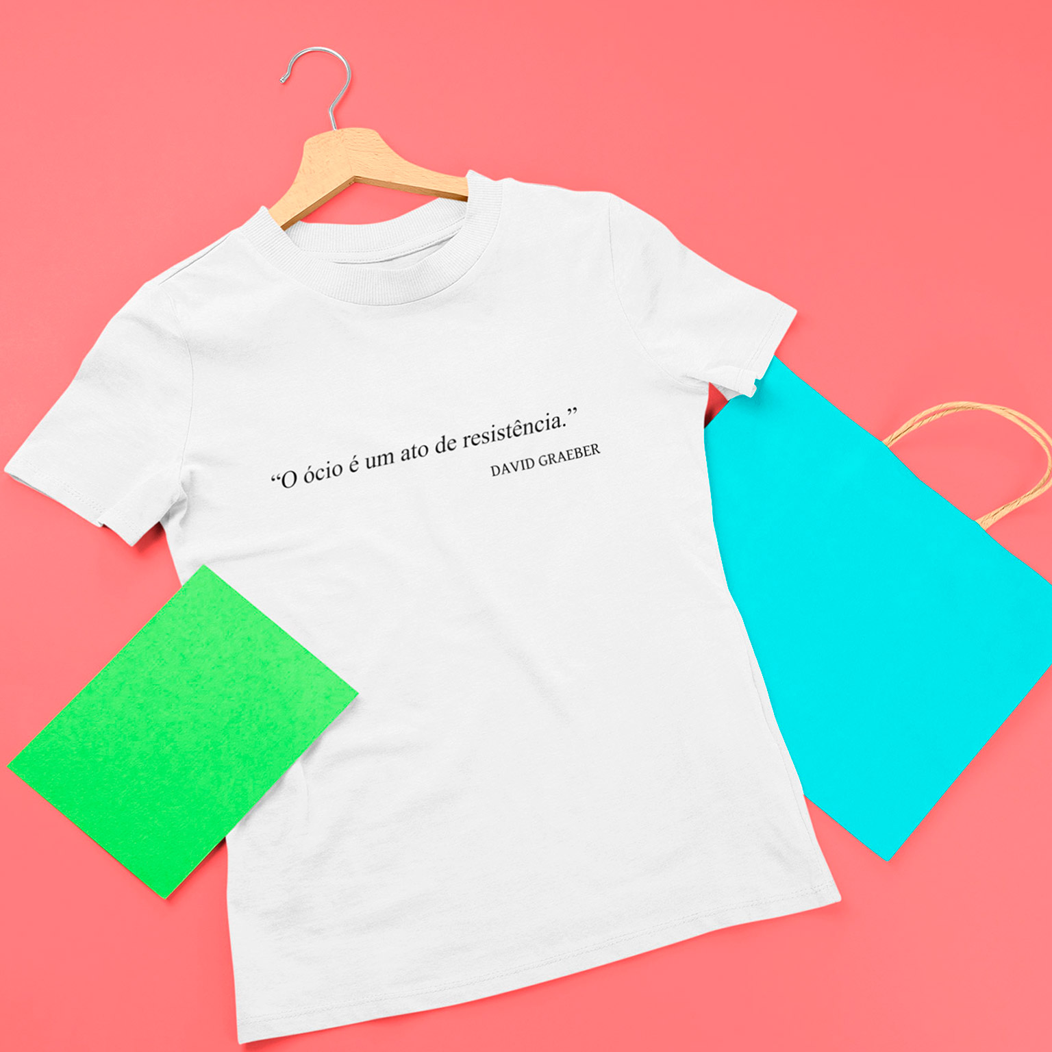 Nome do produto: Baby Look Ócio É Resistência - White