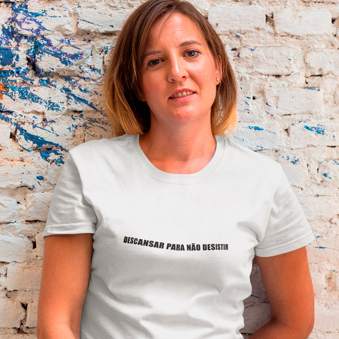 Nome do produto: Baby Look Descansar Para Não Desistir - White