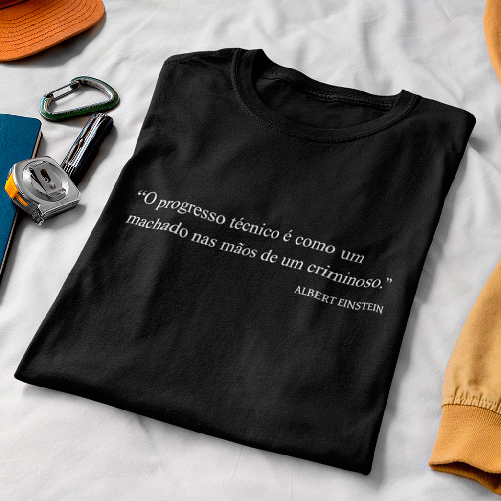 Nome do produto: T-Shirt Progresso Técnico - Black