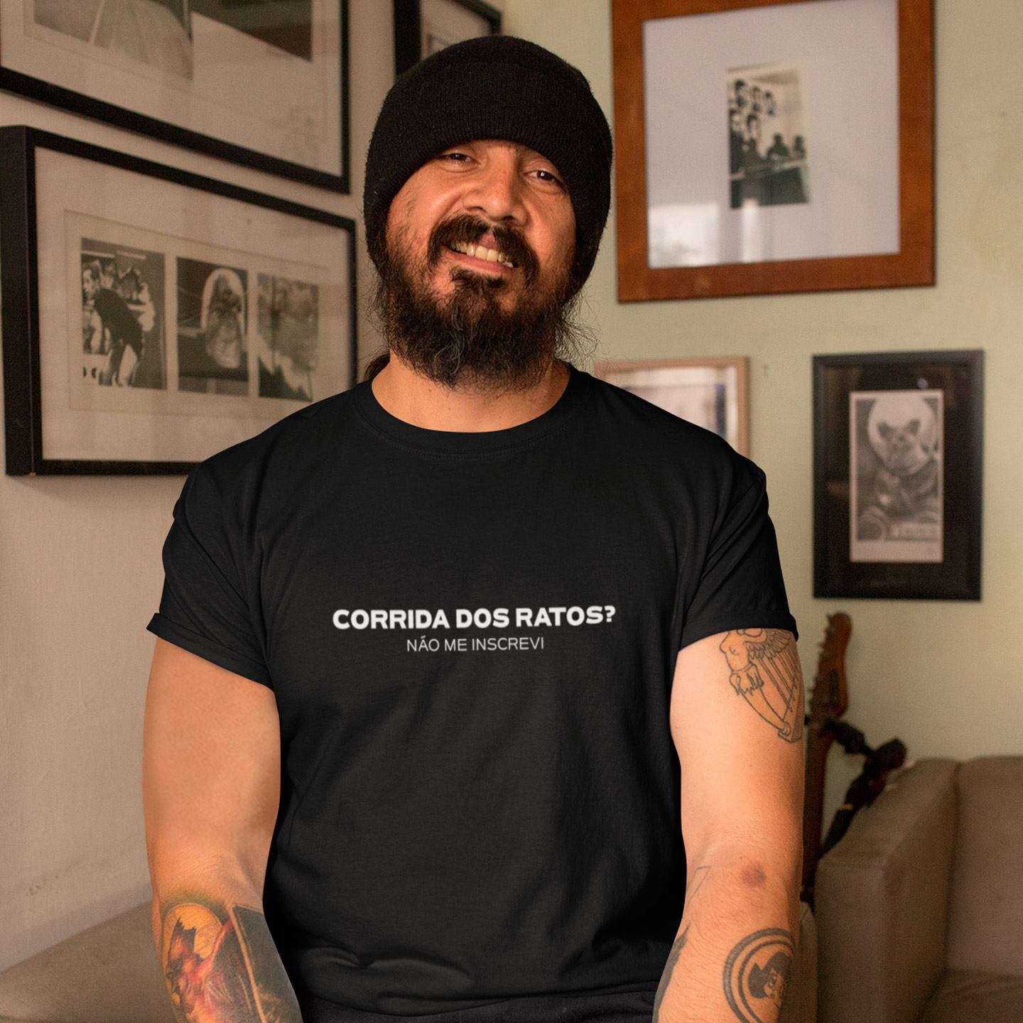 Nome do produto: T-Shirt Corrida Dos Ratos - Black