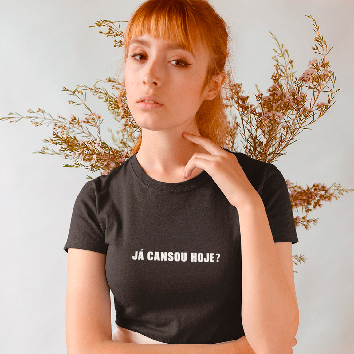 Nome do produto: Baby Look Já Cansou Hoje? - Black