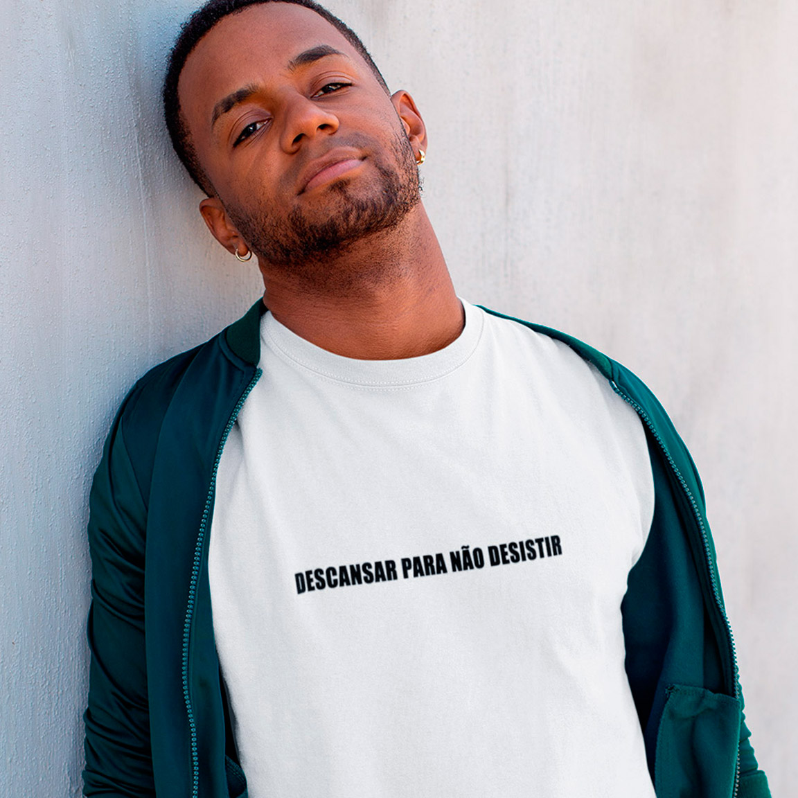 Nome do produto: T-Shirt Descansar Para Não Desistir - White