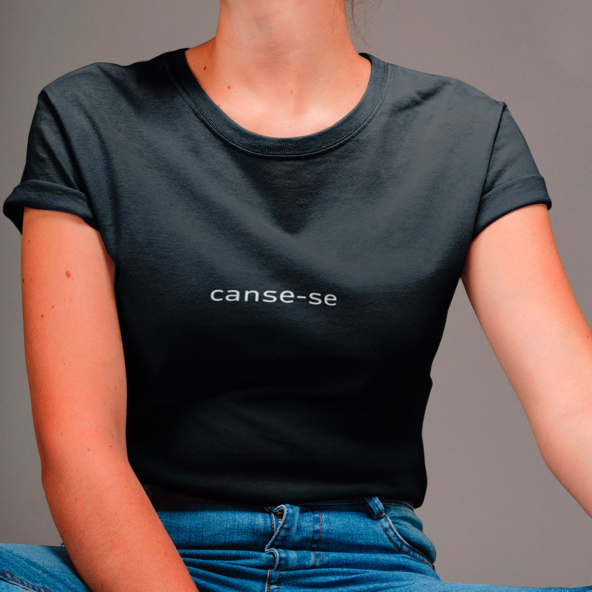 Nome do produto: Baby Look Canse-se - Black