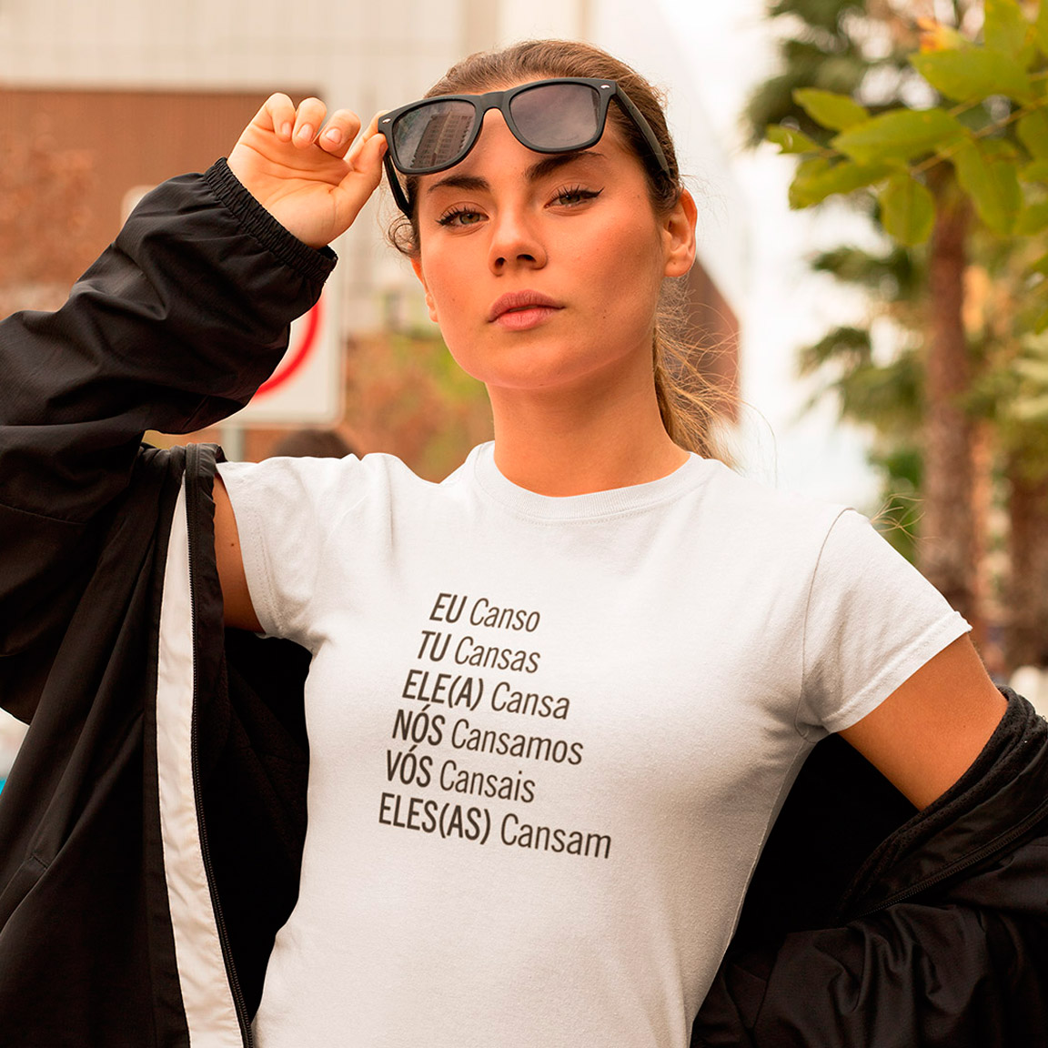 Nome do produto: Baby Look Eu Canso Tu Cansas - White