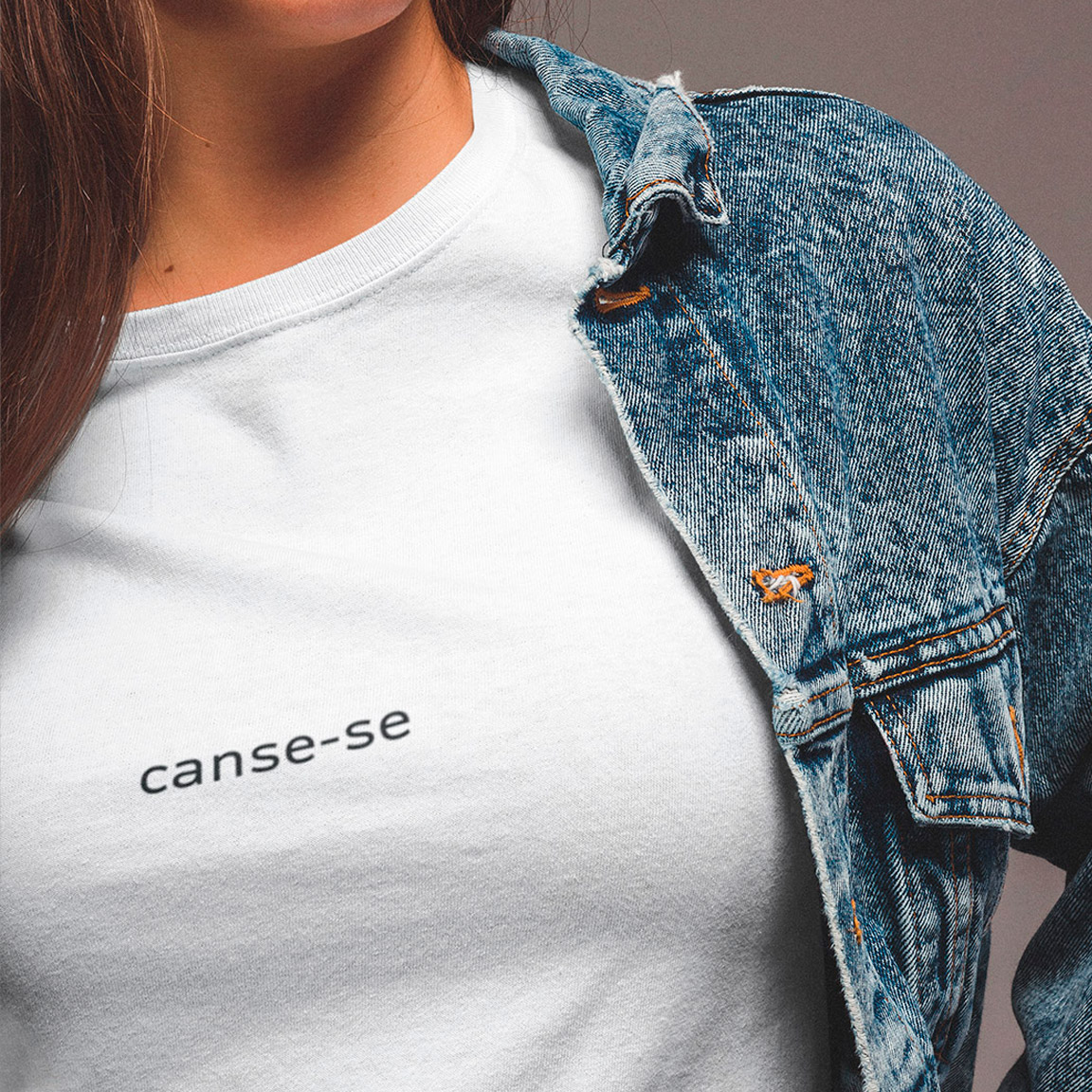 Nome do produto: Baby Look Canse-se - White