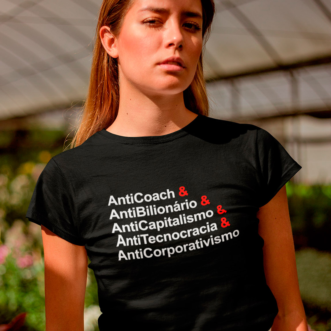 Nome do produto: Baby Look AntiCapitalismo - Black