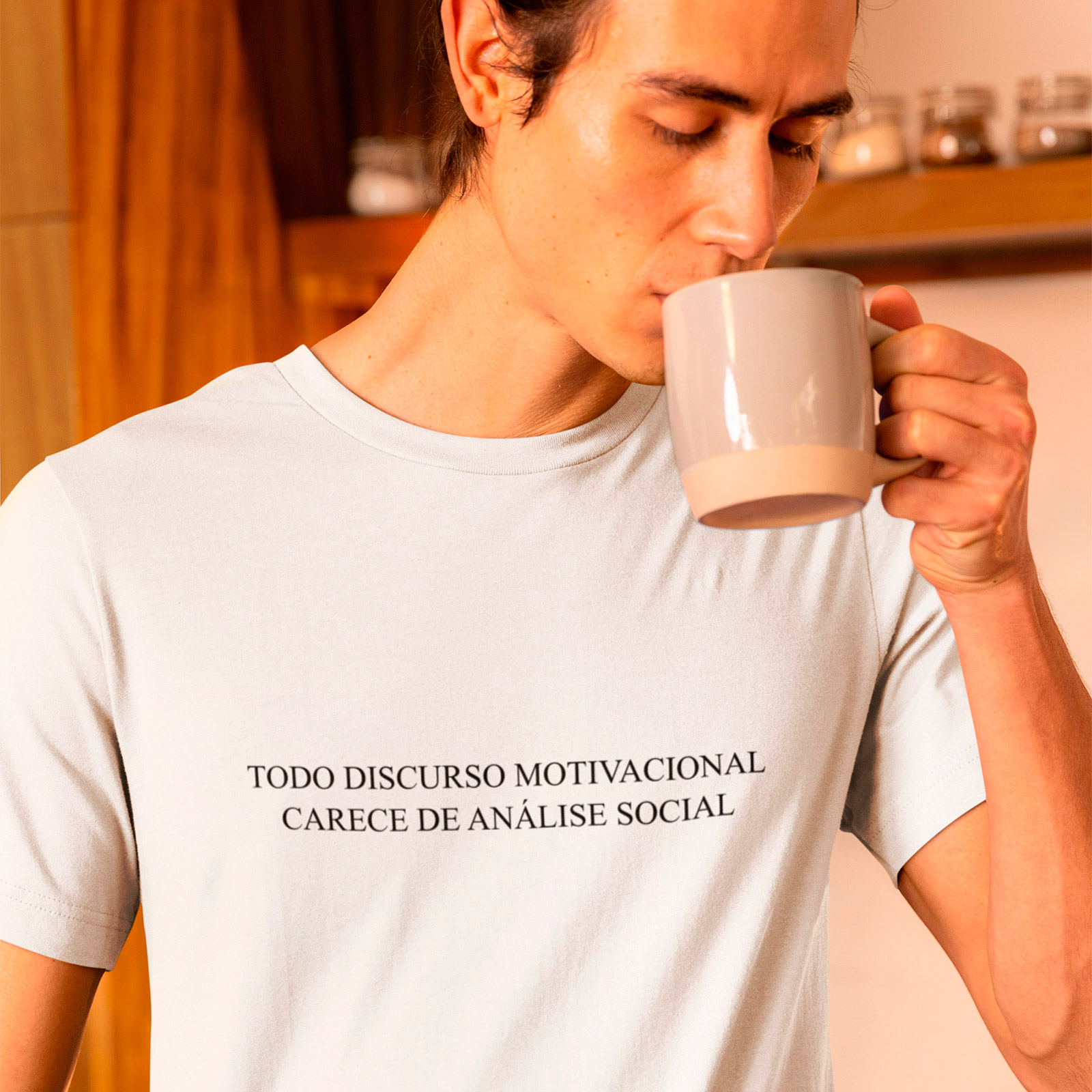 Nome do produto: T-Shirt Discurso Motivacional - White