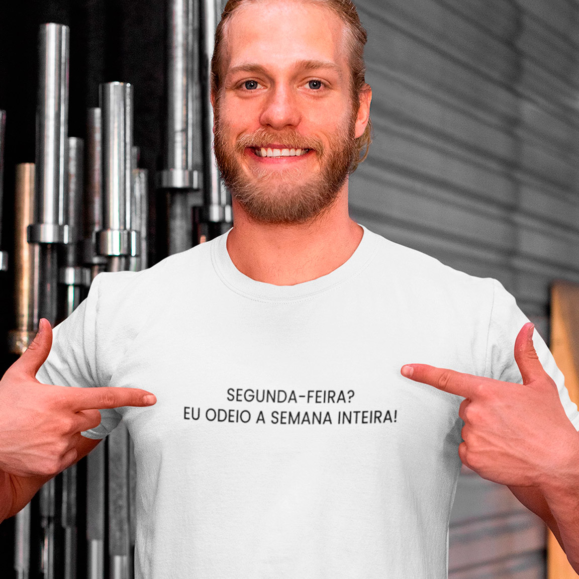 Nome do produto: T-Shirt Odeio A Semana Inteira - White