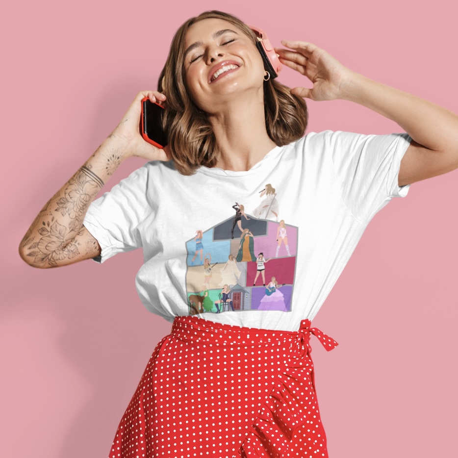 Nome do produto: Camisa Unissex Lover House com todas as Eras (incluindo TTPD)