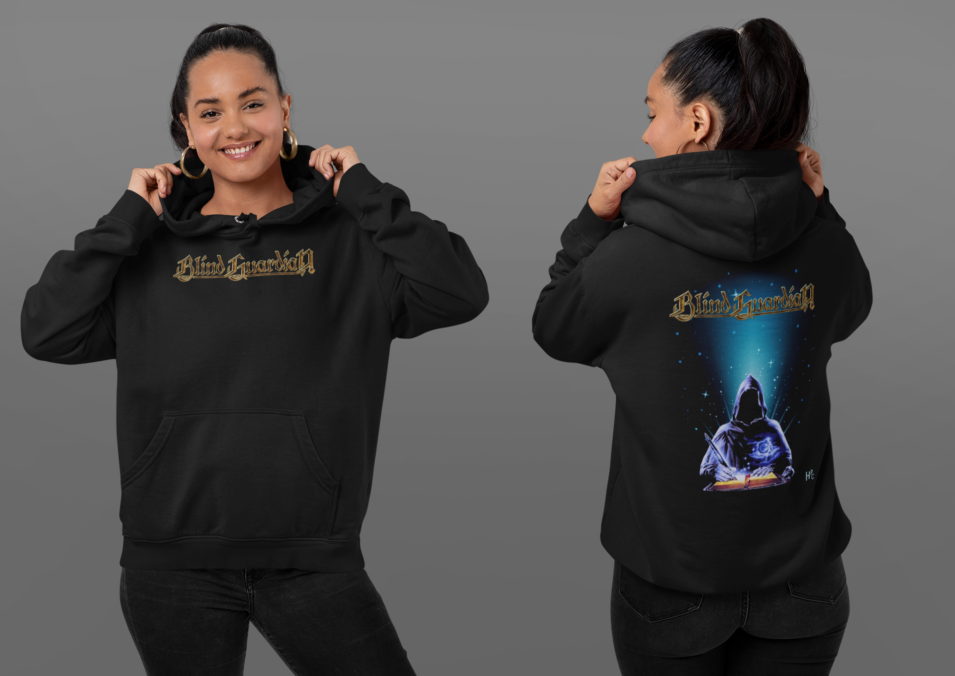 Nome do produto: CASACO MOLETOM CANGURU - BLIND GUARDIAN