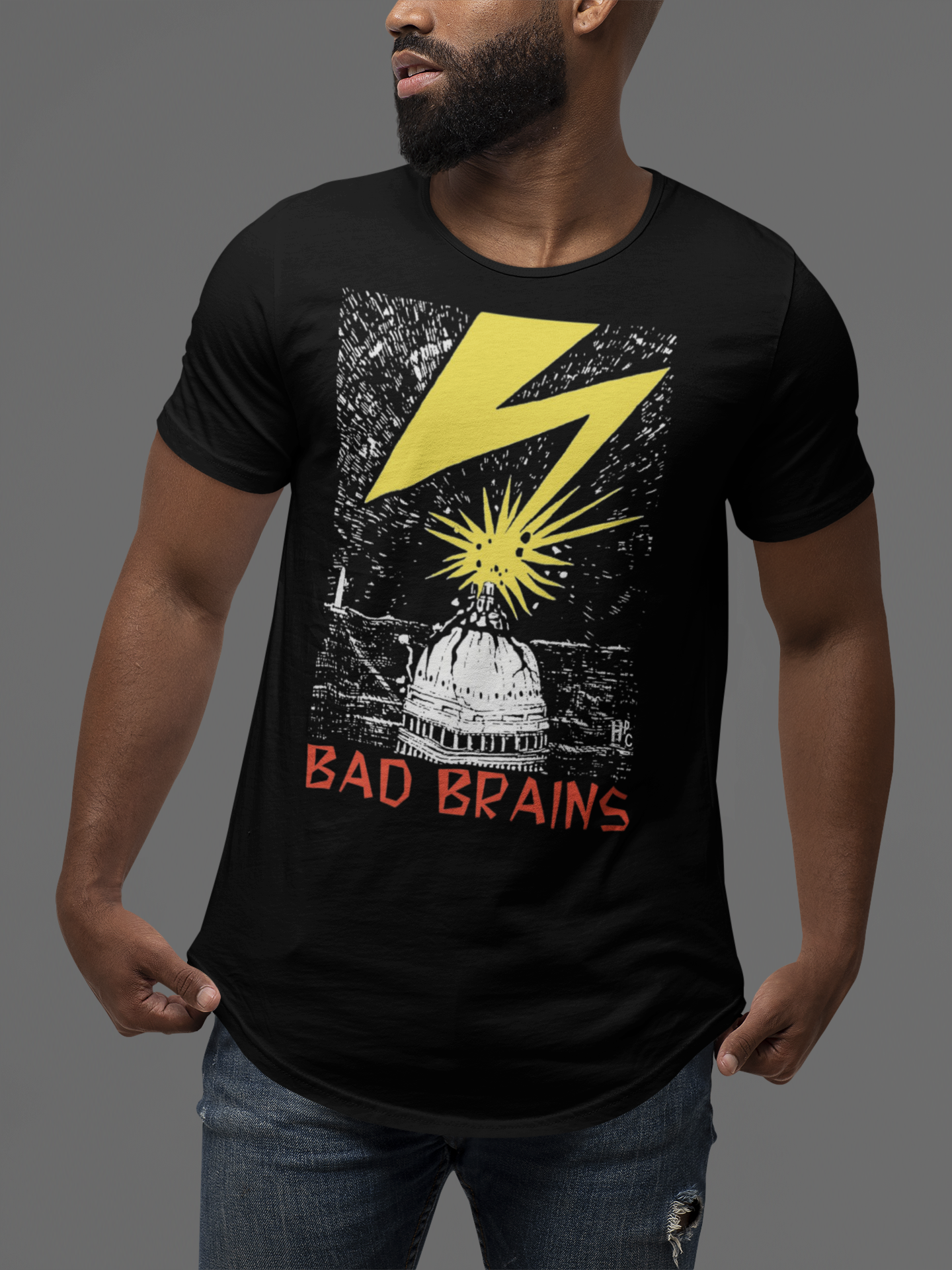 Nome do produto: CAMISETA BANDA - BAD BRAINS THUNDER