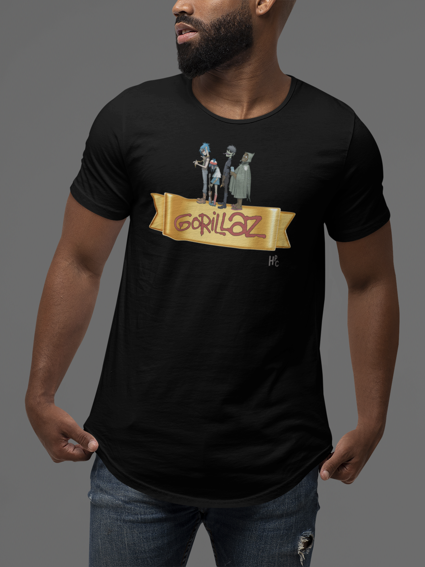 Nome do produto: CAMISETA BANDA - GORILLAZ FAIXA