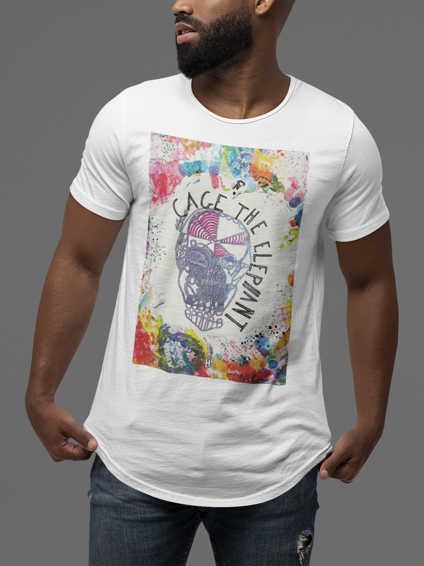 Nome do produto: CAMISETA BANDA - CAGE THE ELEPHANT SKULL