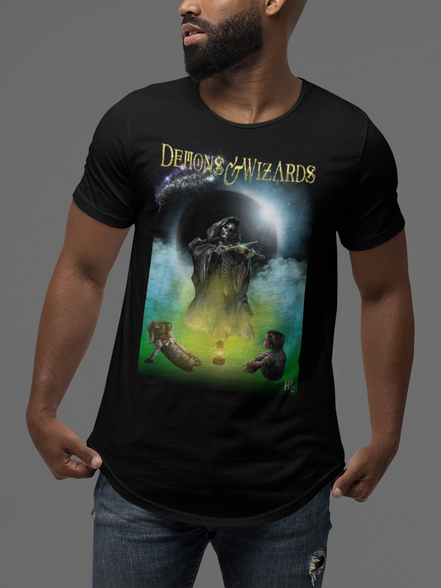 Nome do produto: CAMISETA BANDA - DEMONS & WIZARDS