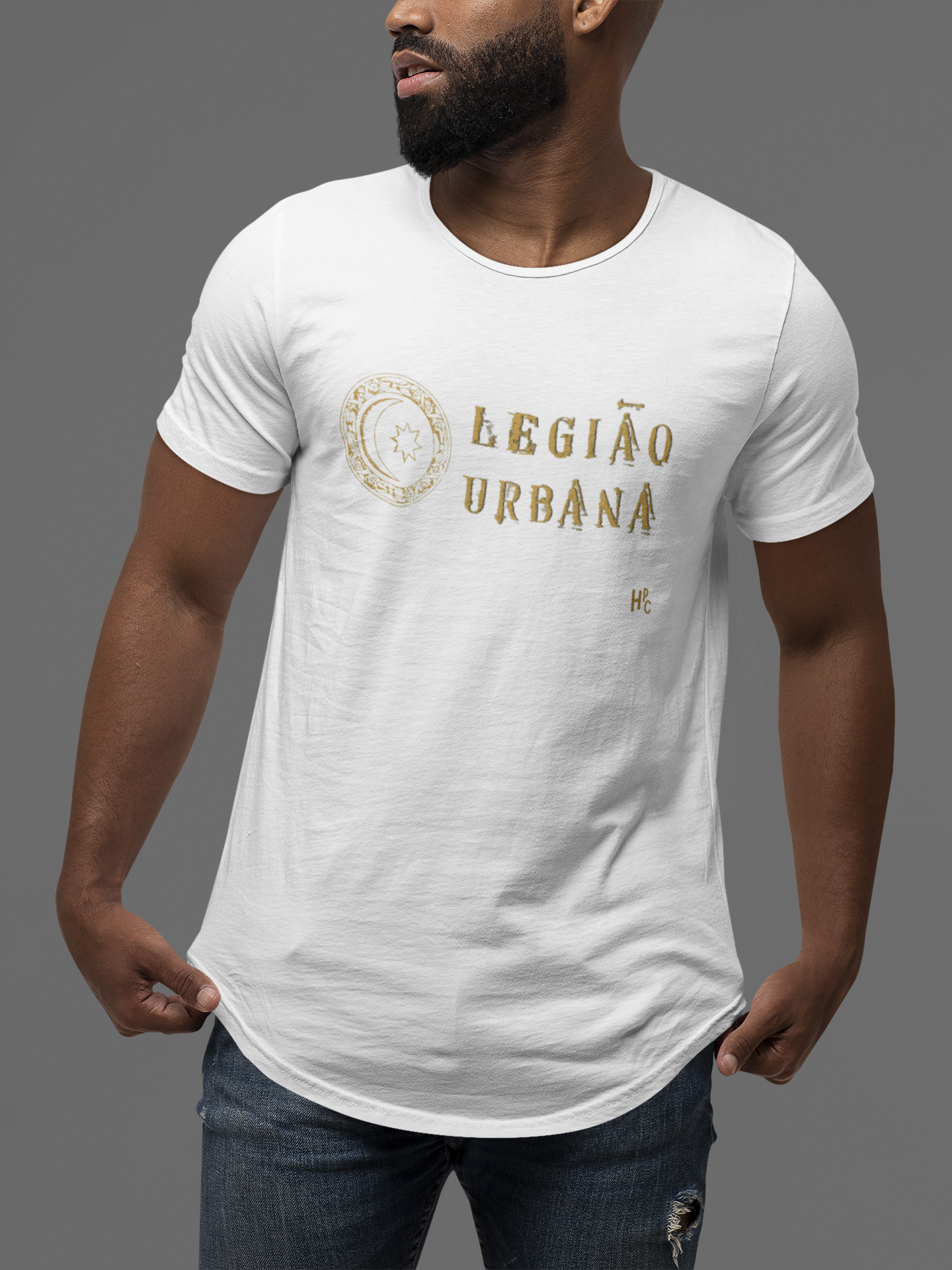 Nome do produto: CAMISETA BANDA - LEGIÃO URBANA LOGO