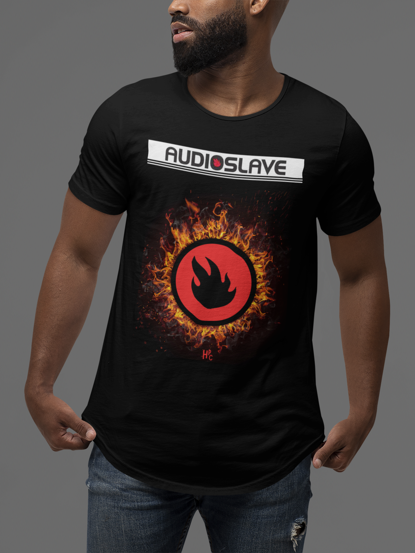 Nome do produto: CAMISETA BANDA - AUDIOSLAVE SUN LOGO