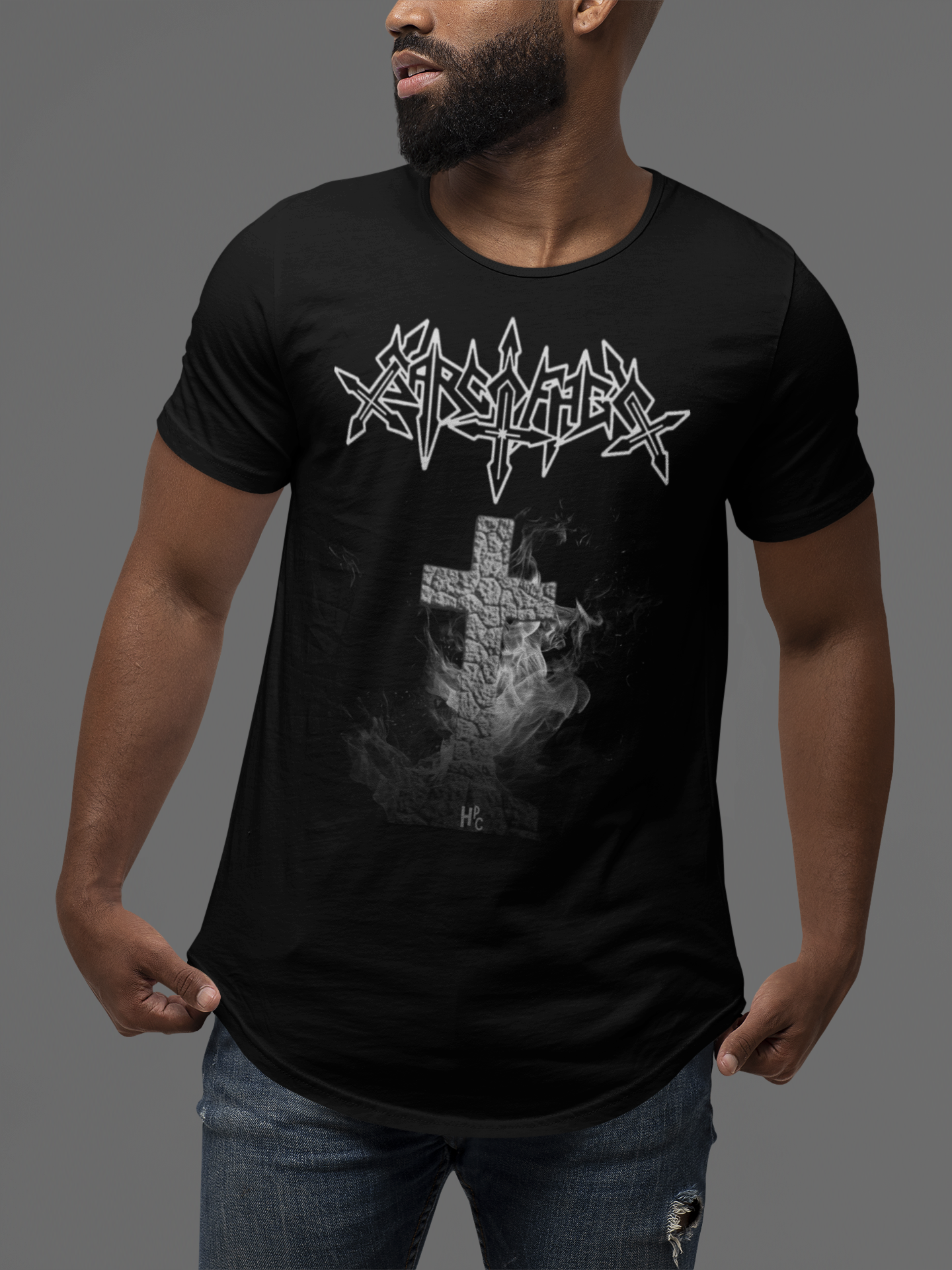 Nome do produto: CAMISETA BANDA - SARCÓFAGO CROSS