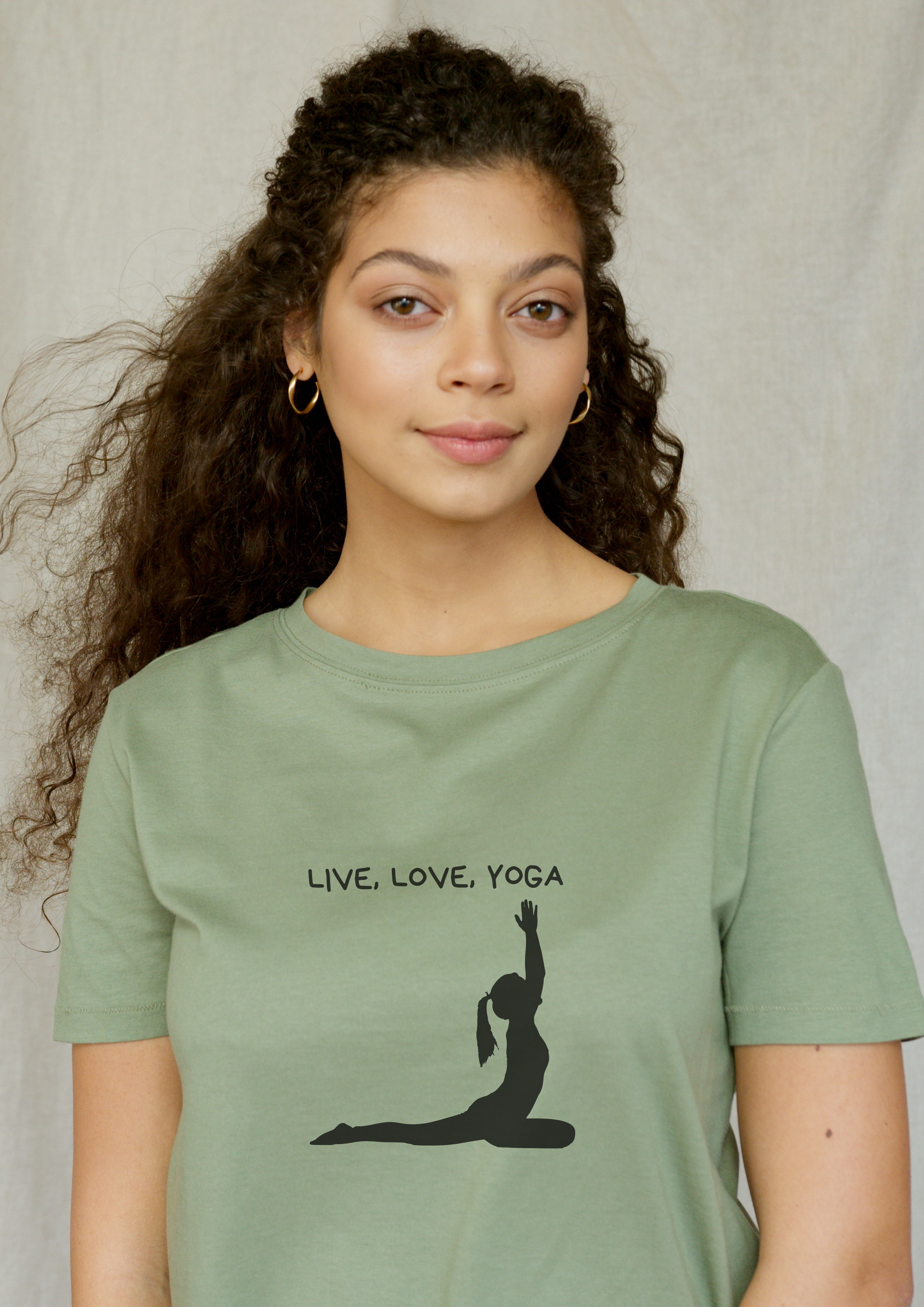 Camiseta Feminina - Live Love Yoga