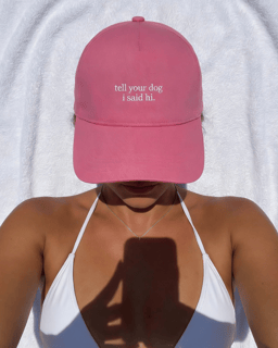 Boné Americano tell your dog i said hi