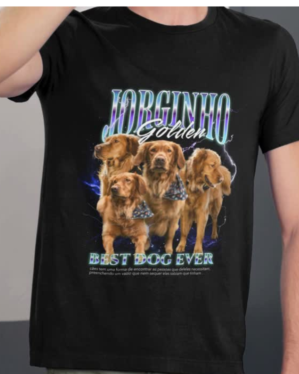 Nome do produto: Camiseta T-shirt Personalizada Foto Pet 
