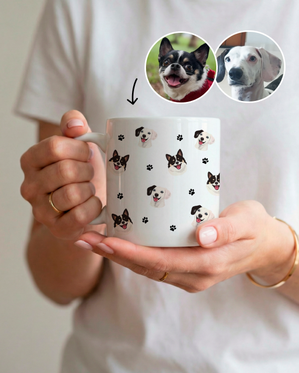 Caneca Personalizada Arte Pet Realista