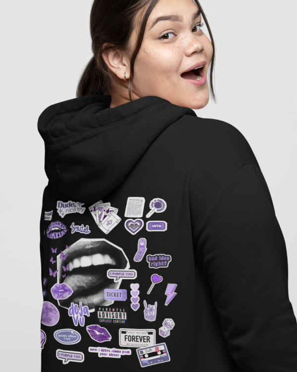 Moletom com zíper e capuz Olivia Rodrigo