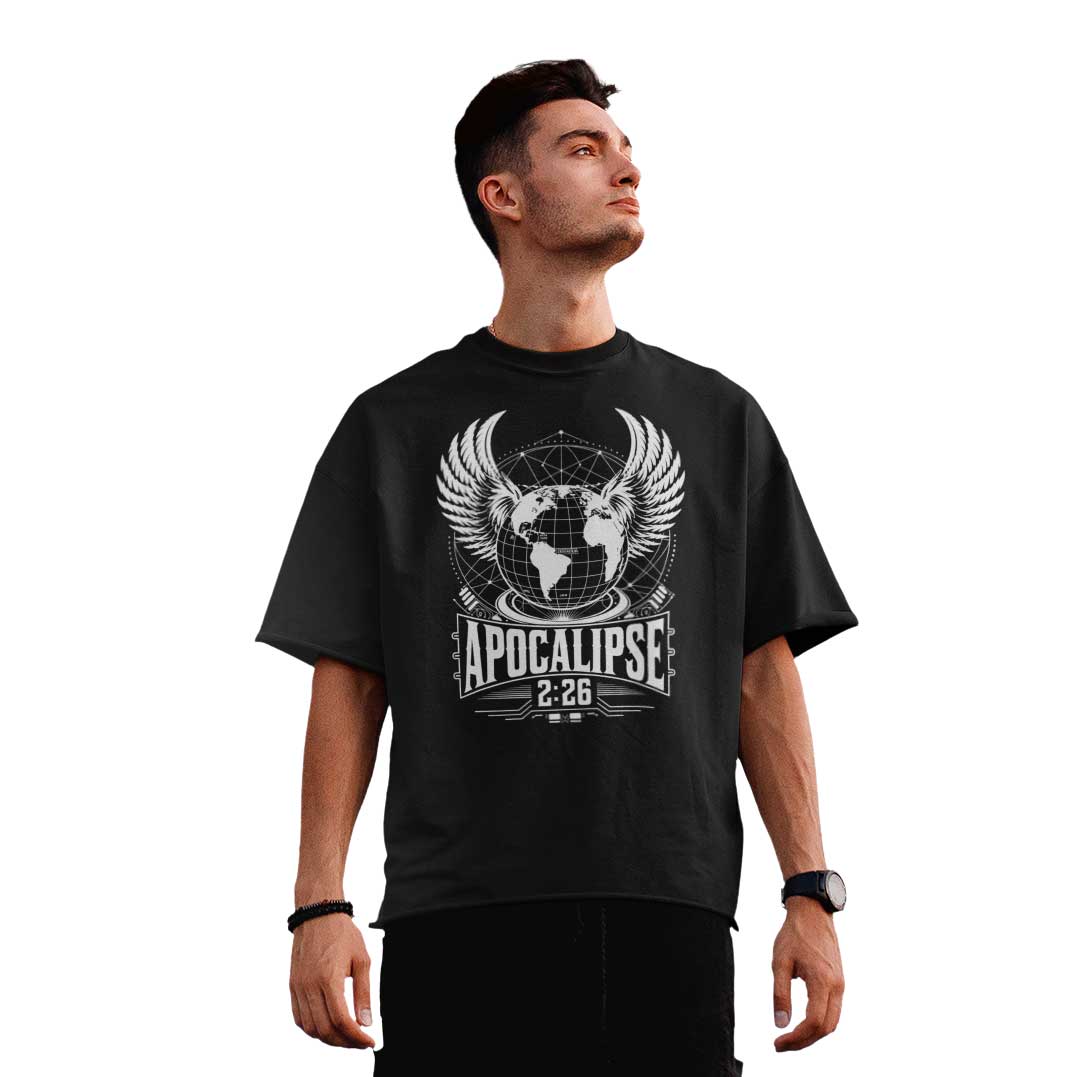 Camiseta Oversized (Frente) - Apocalipse 2:26