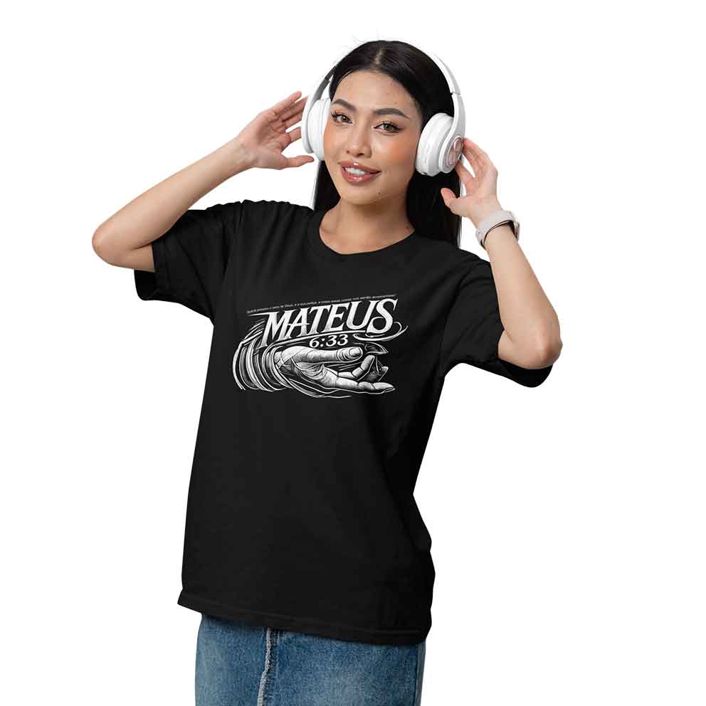 Camiseta Oversized (Frente) - Mateus 6:33