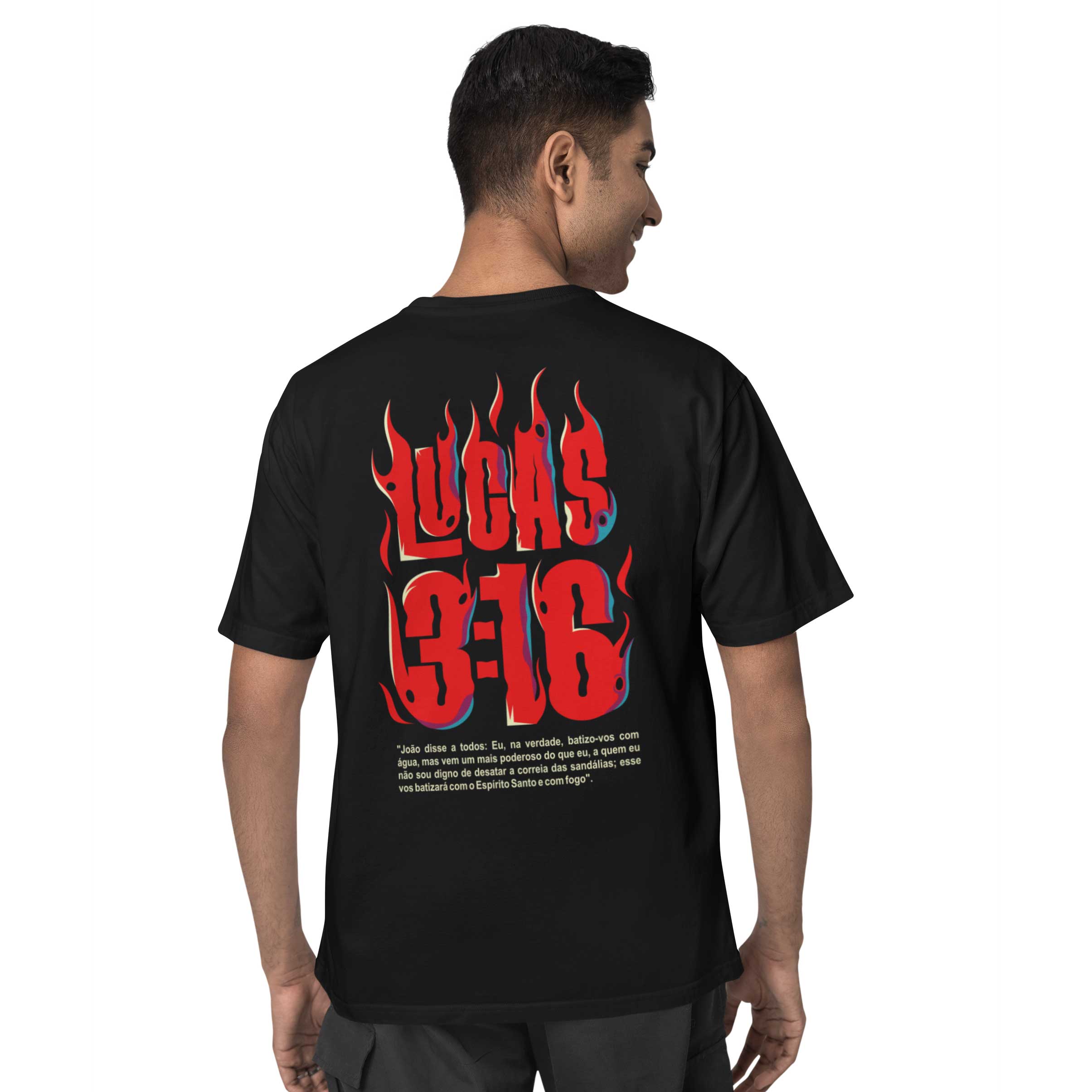 Camiseta Cristã Lucas 3:16 | Oversized