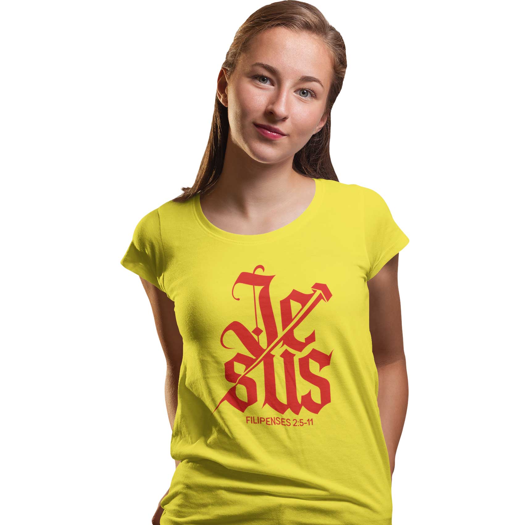 Camiseta Cristã Filipenses 2:5-11 | Baby Long Quality