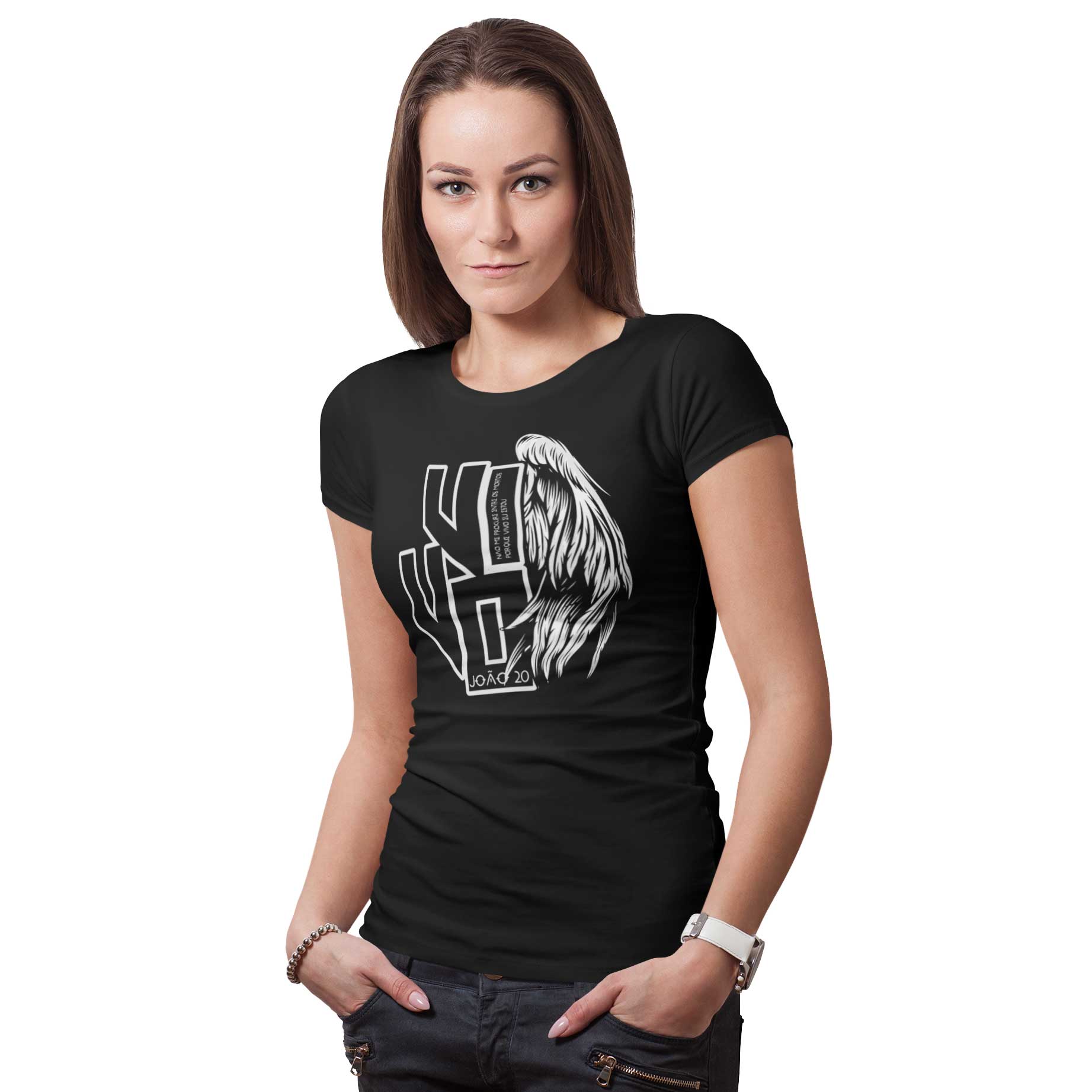 Camiseta Cristã João 20 | Baby Long Quality