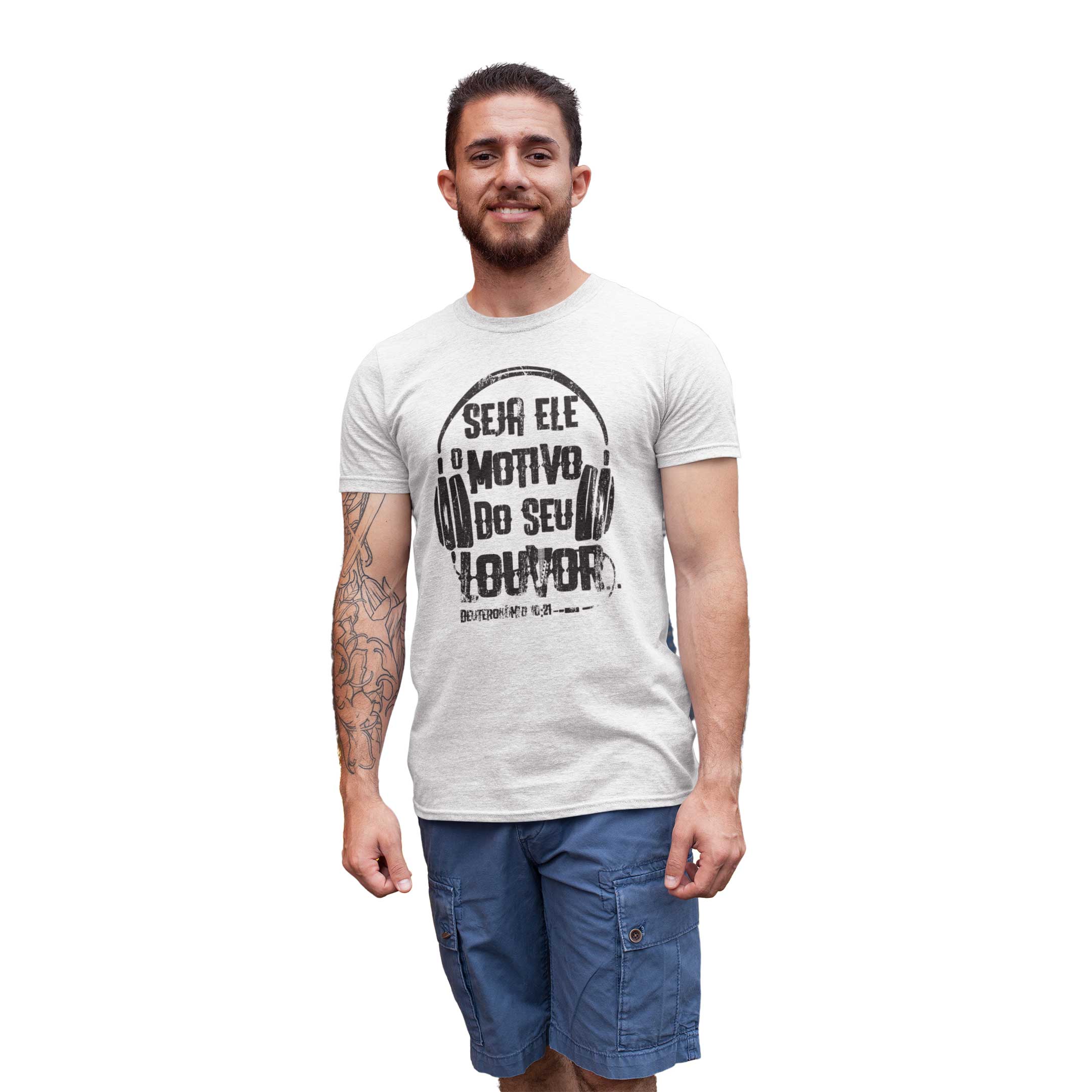 Camiseta Cristã Deuteronômio 10.21 | Unissex Quality