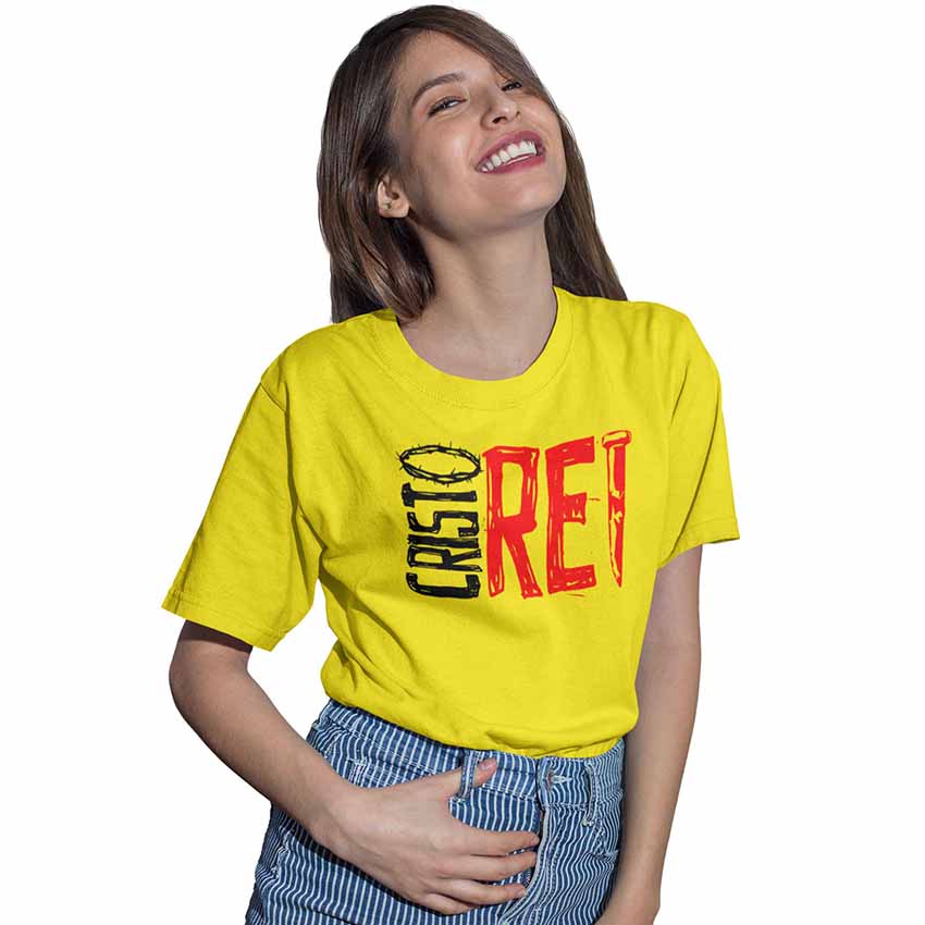 Camiseta Cristã Cristo Rei | Unissex Quality