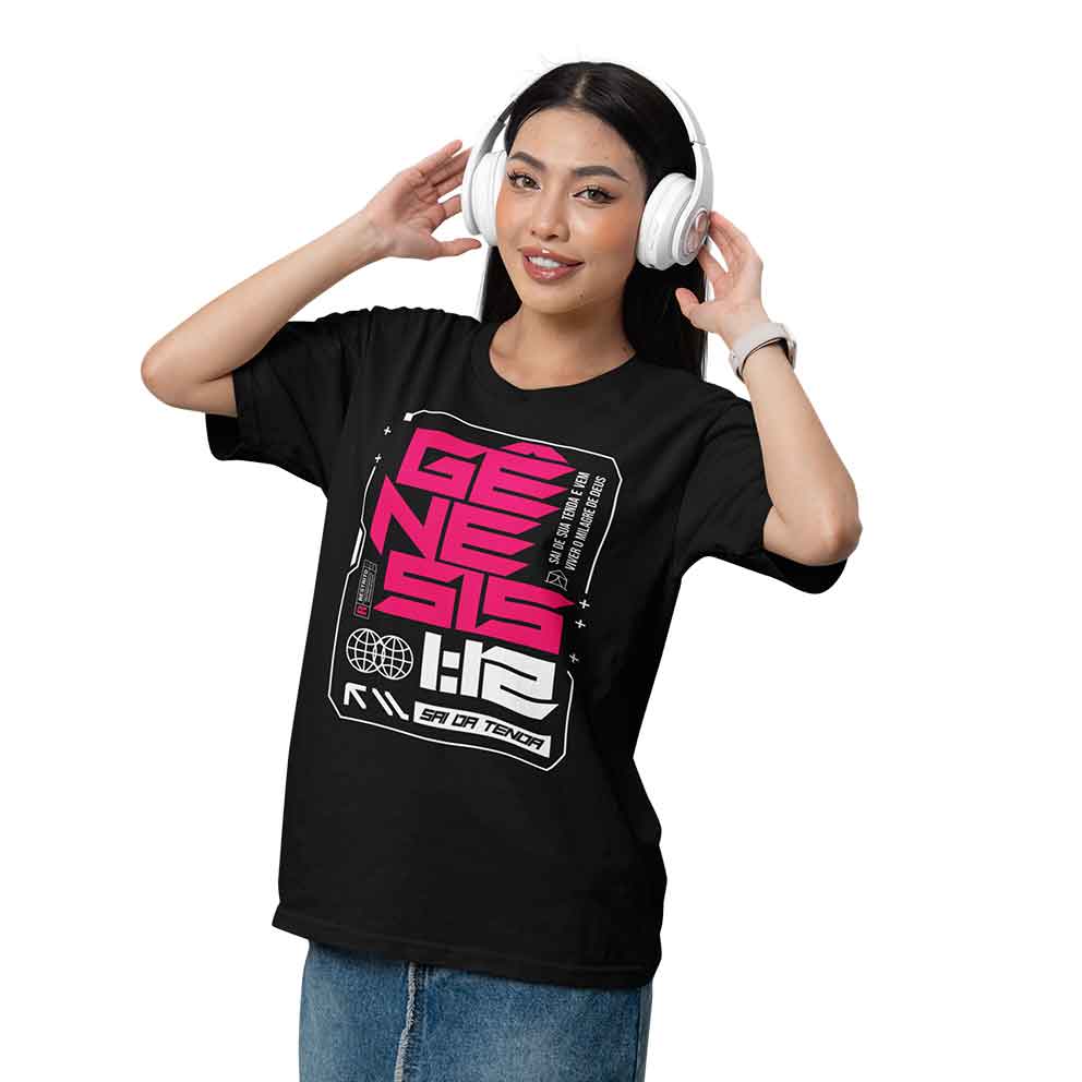 Camiseta Oversized (Frente) - Gênesis 1:12