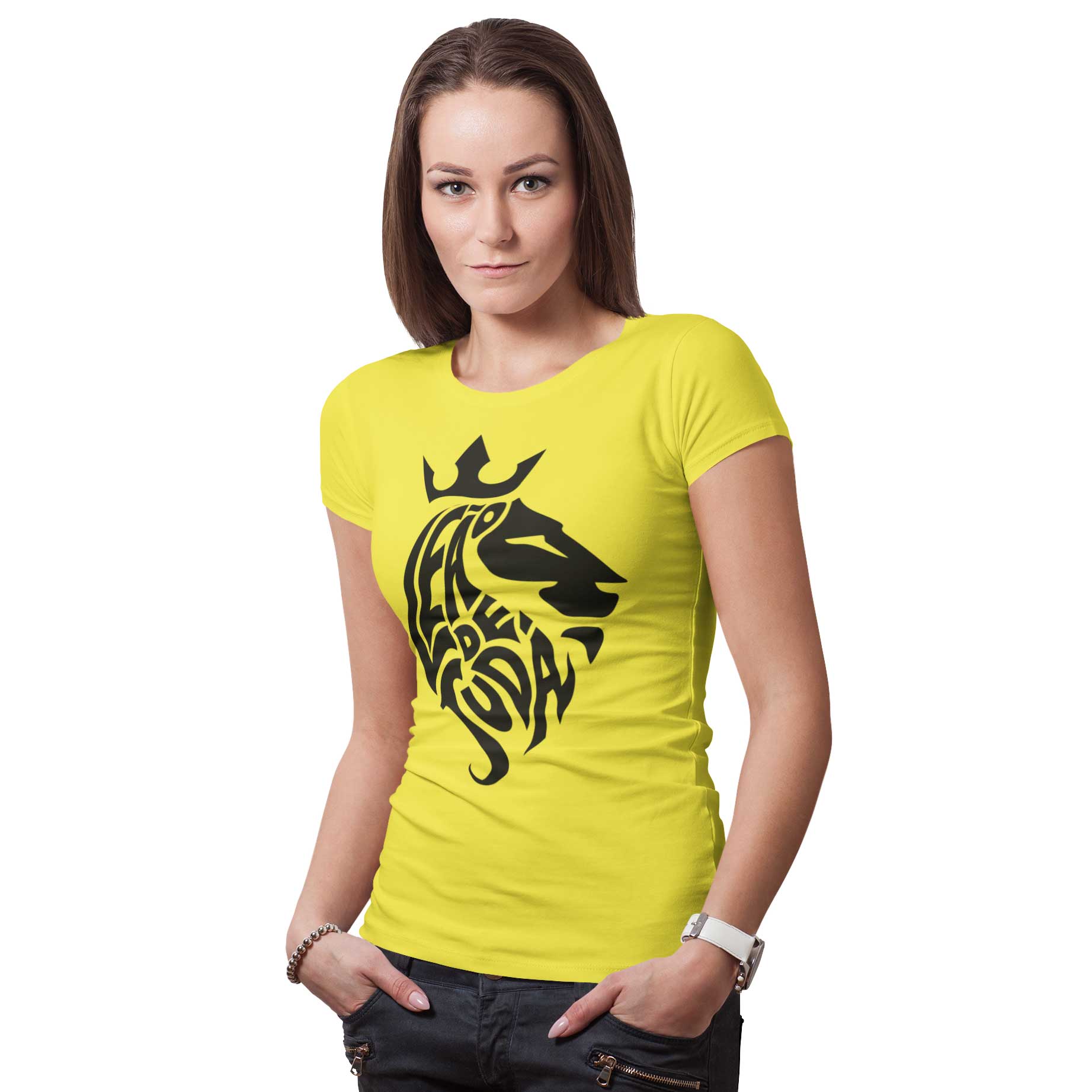 Camiseta Cristã Leão de Judá | Baby Long Quality