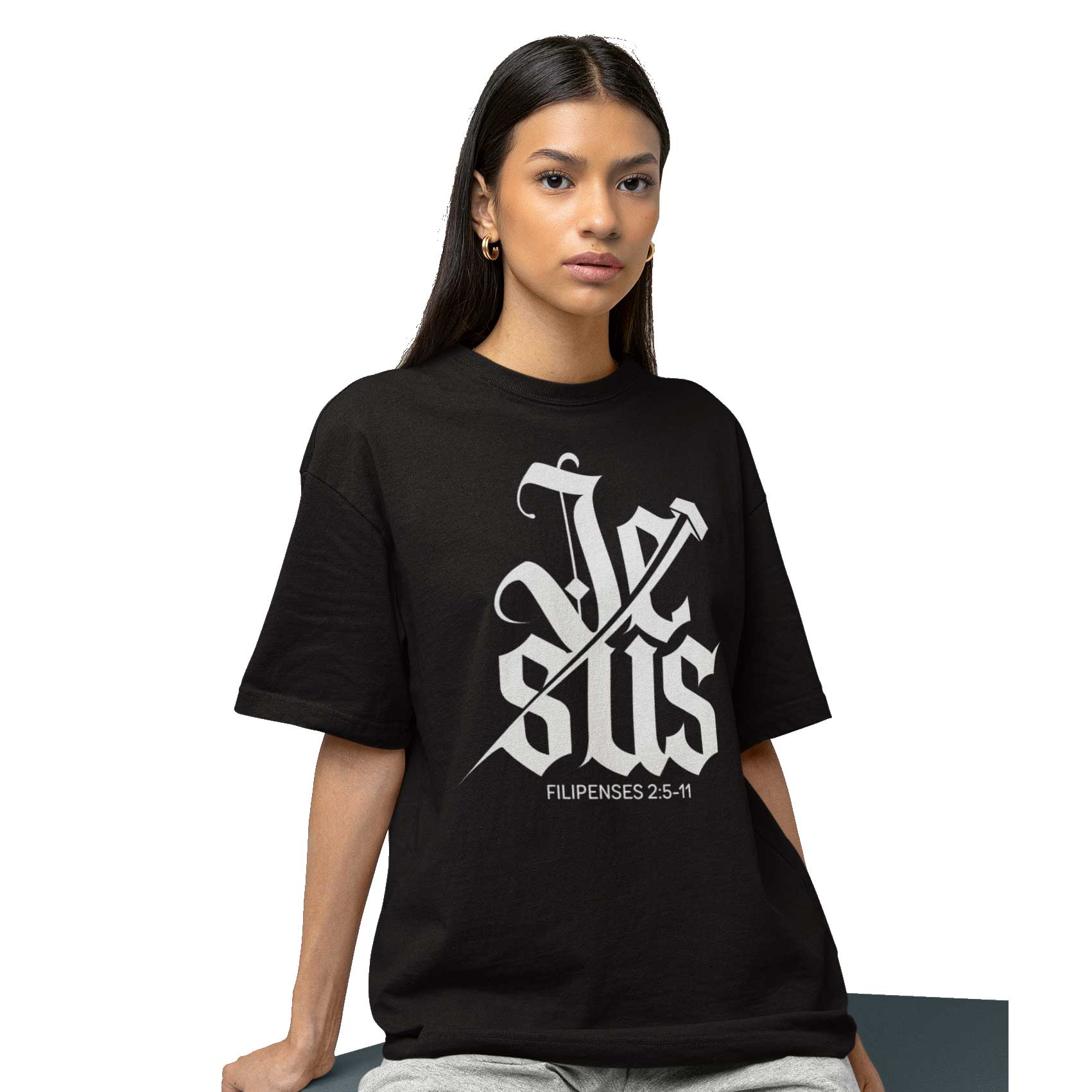 Camiseta Cristã Filipenses 2:5-11 | Oversized