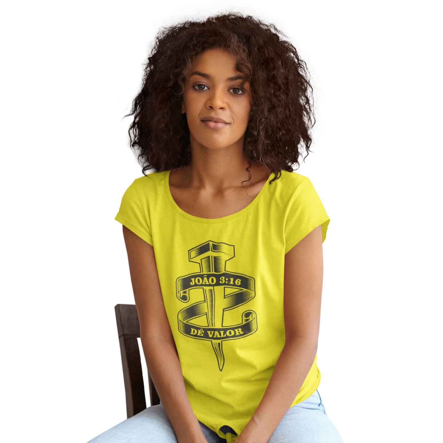 Camiseta Cristã João 3:16 | Baby Long Quality