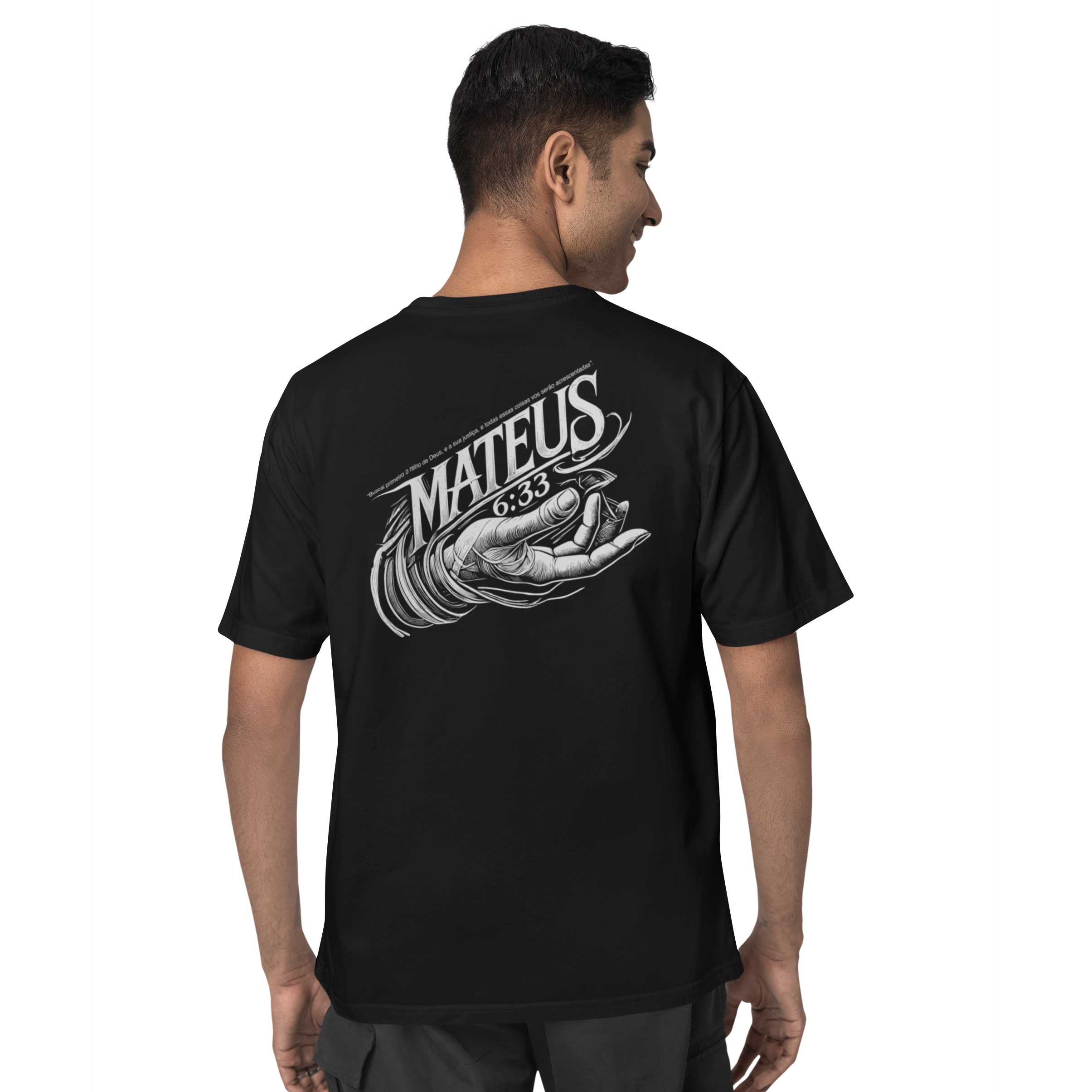 Camiseta Oversized (Costa) - Mateus 6:33