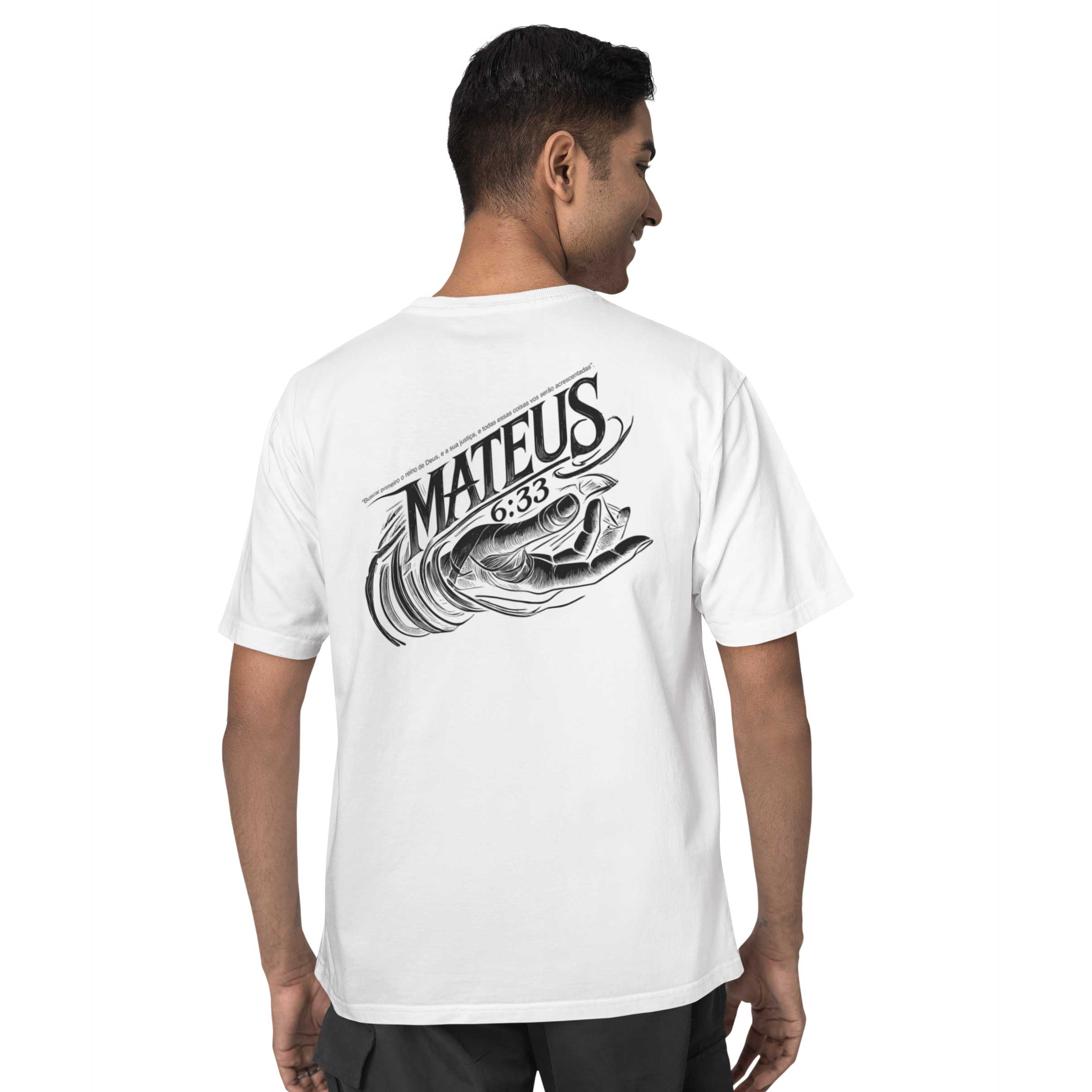 Camiseta Oversized (Costa) - Mateus 6:33