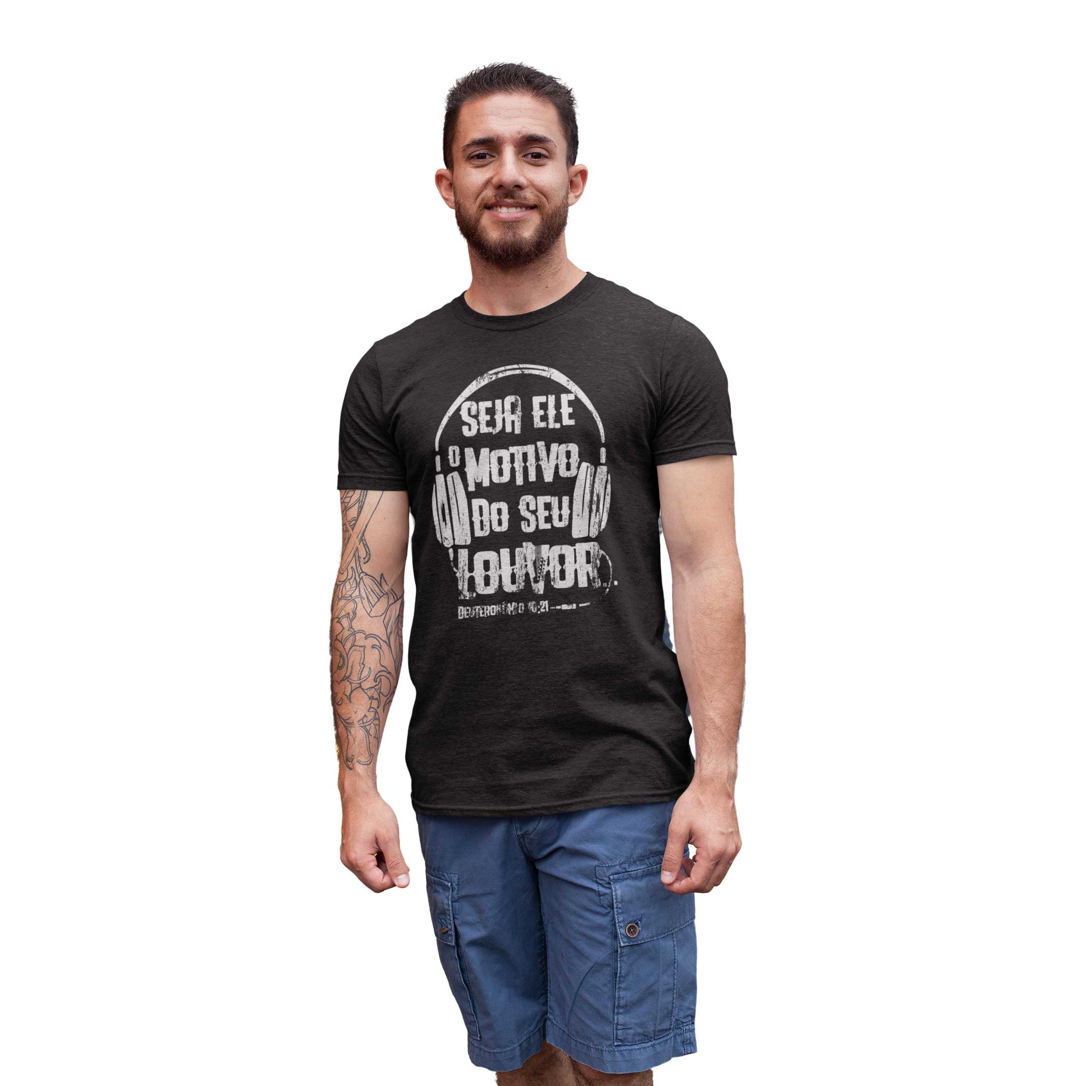 Camiseta Cristã Deuteronômio 10.21 | Unissex Quality