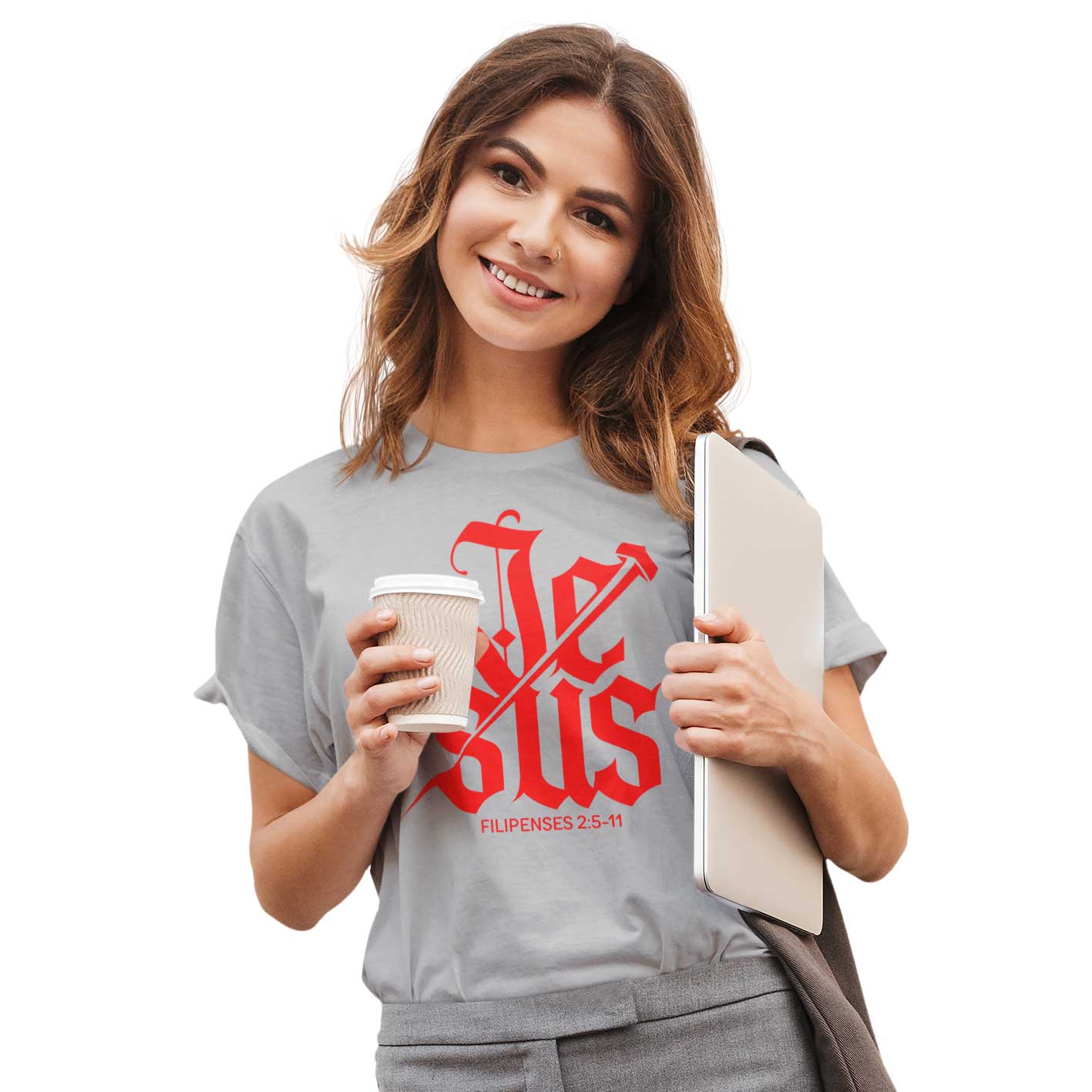 Camiseta Cristã Filipenses 2:5-11 | Unissex Quality