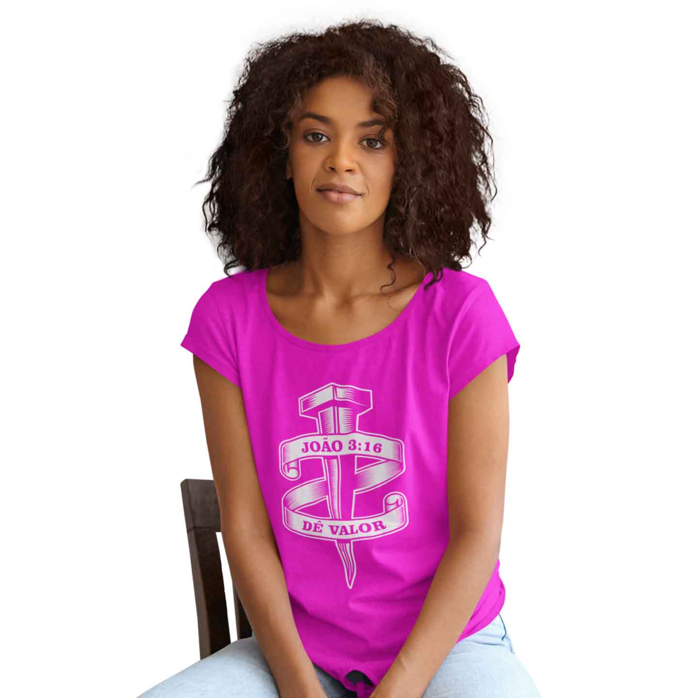 Camiseta Cristã João 3:16 | Baby Long Quality