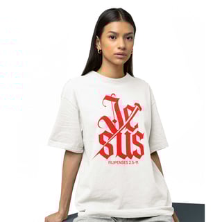 Camiseta Cristã Filipenses 2:5-11 | Oversized