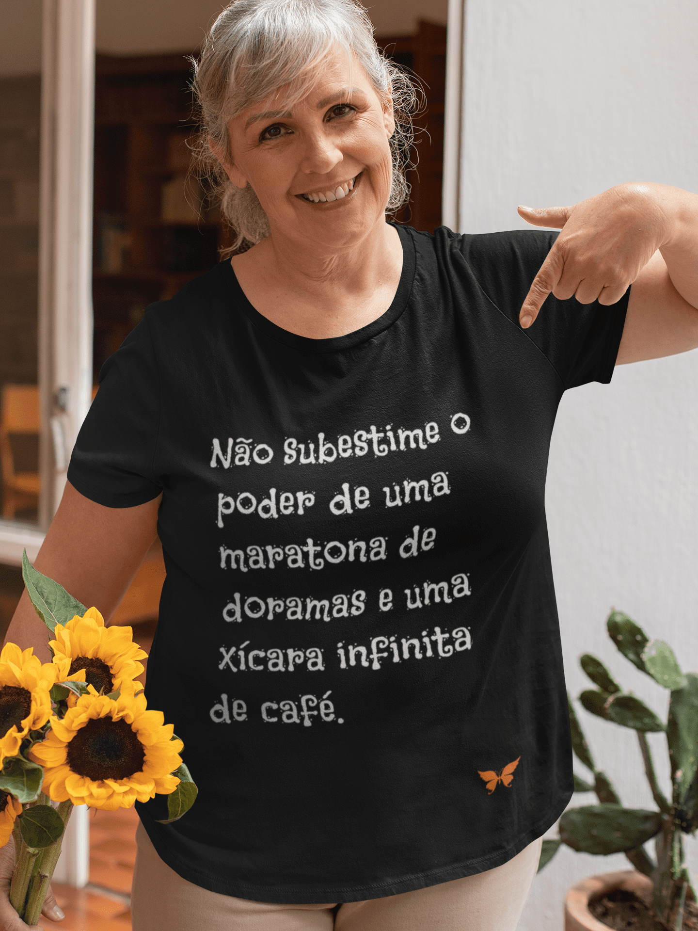 Camiseta Unissex | Poder Infinito: Café & Doramas