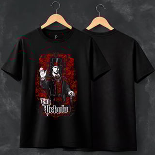 Camiseta Exu Veludo - Preta