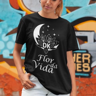 Camiseta Flor da Vida com Lua (Unissex)