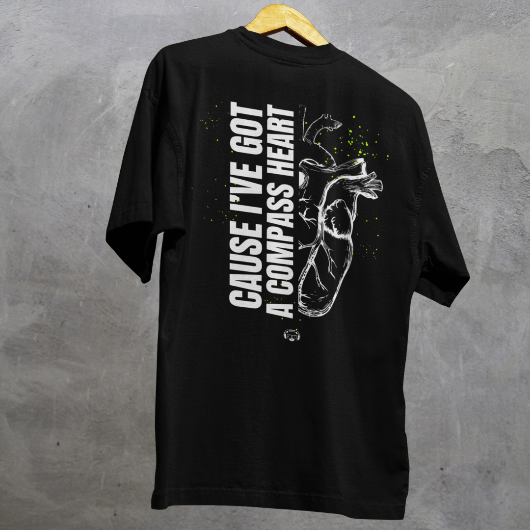 Compass Heart Oversized