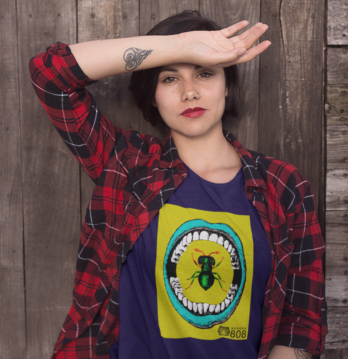 Camiseta - Coleção Ilustra - Boca Azul