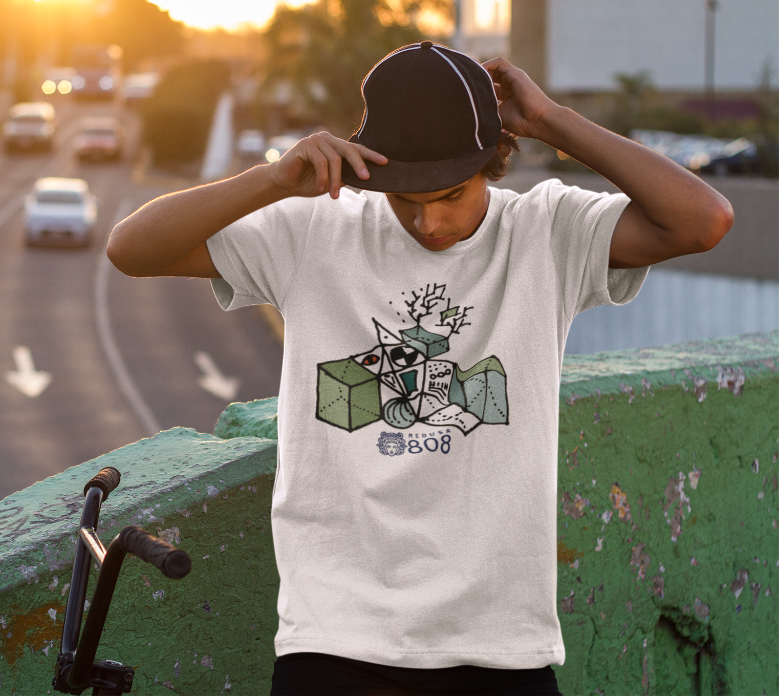 Camiseta - Coleção Abstrata - Cubo 07