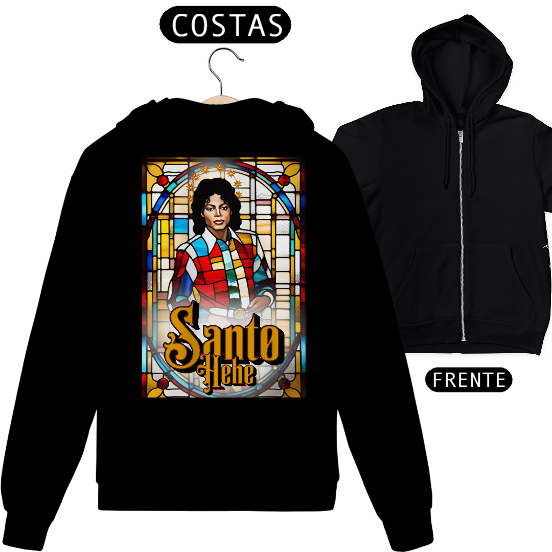 Nome do produto: Moletom com Zíper - Santo Hee-hee